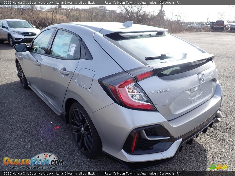 2020 Honda Civic Sport Hatchback Lunar Silver Metallic / Black Photo #2