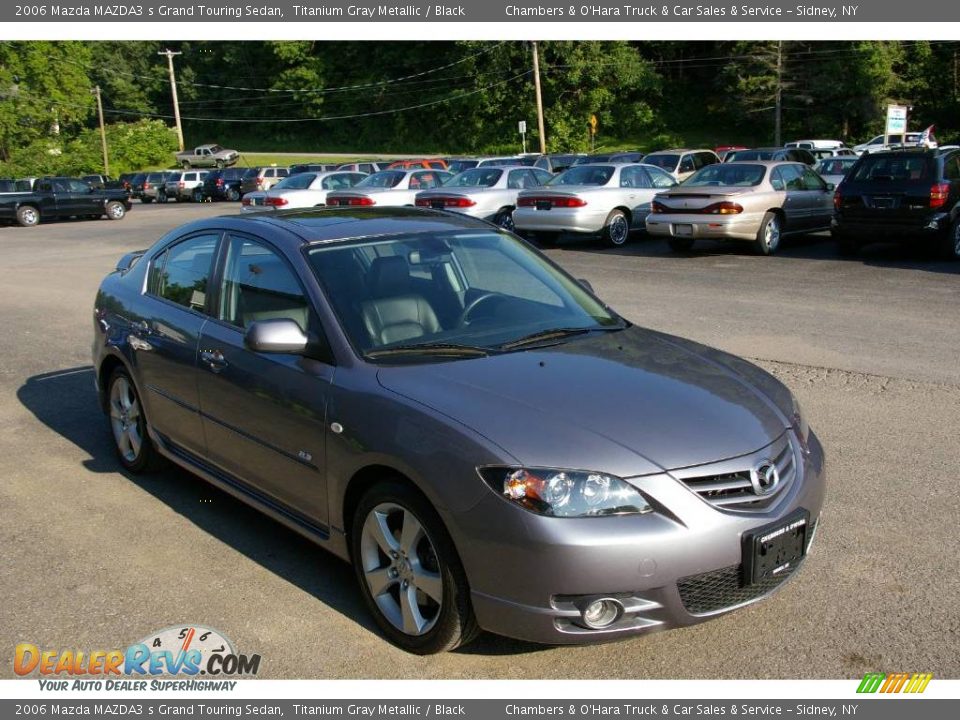 2006 Mazda MAZDA3 s Grand Touring Sedan Titanium Gray Metallic / Black Photo #19