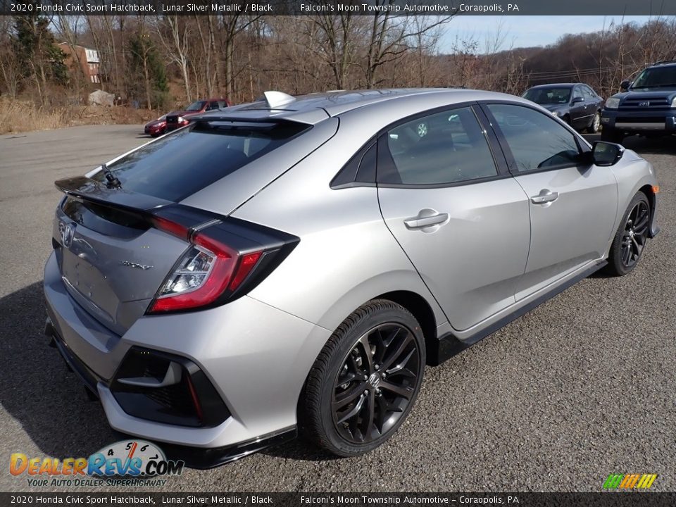 2020 Honda Civic Sport Hatchback Lunar Silver Metallic / Black Photo #4