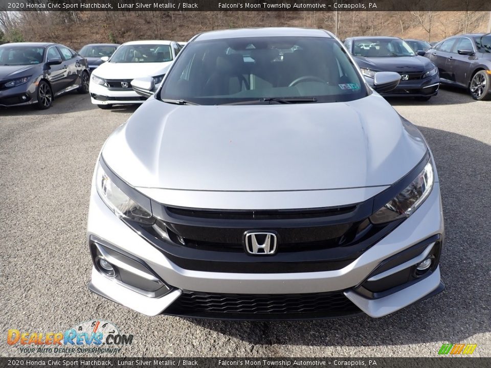 2020 Honda Civic Sport Hatchback Lunar Silver Metallic / Black Photo #6