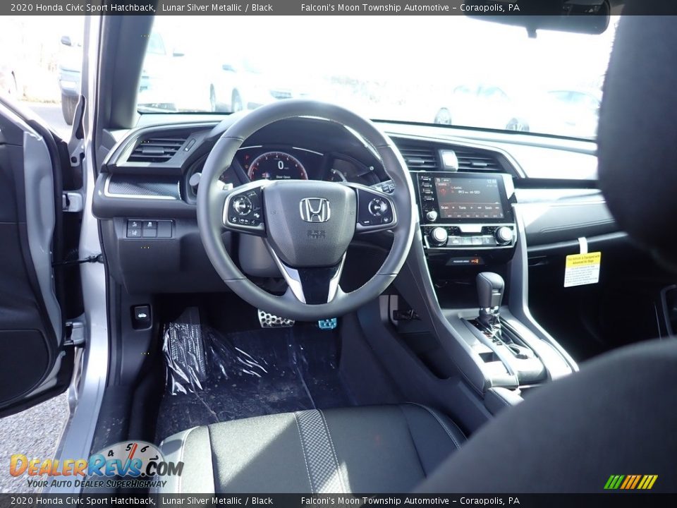 2020 Honda Civic Sport Hatchback Lunar Silver Metallic / Black Photo #10