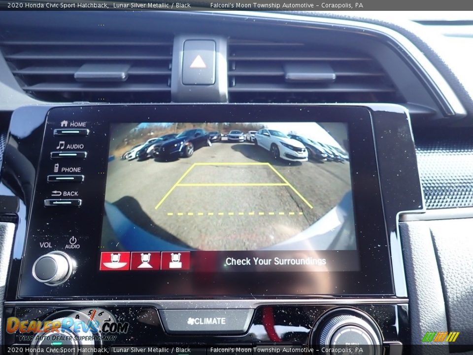 2020 Honda Civic Sport Hatchback Lunar Silver Metallic / Black Photo #14