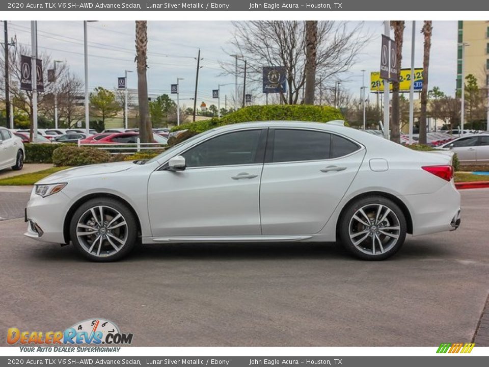 2020 Acura TLX V6 SH-AWD Advance Sedan Lunar Silver Metallic / Ebony Photo #4