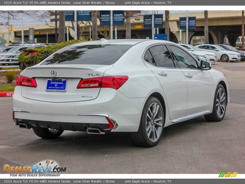 2020 Acura TLX V6 SH-AWD Advance Sedan Lunar Silver Metallic / Ebony Photo #7