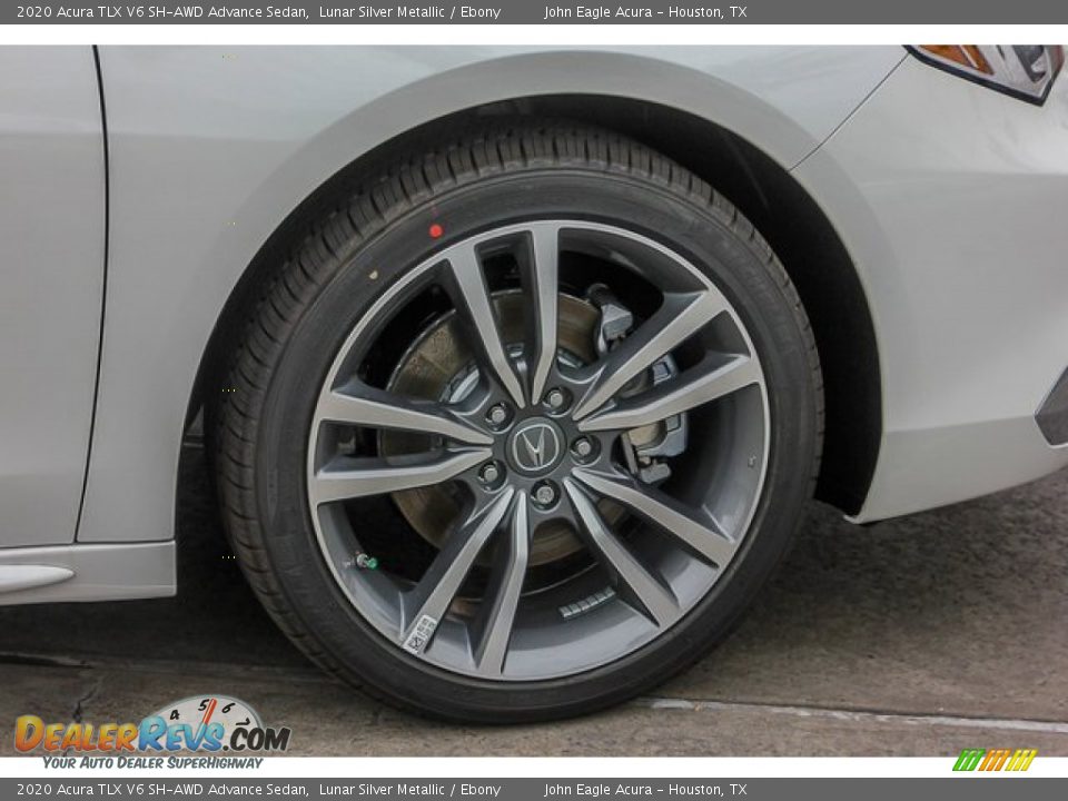 2020 Acura TLX V6 SH-AWD Advance Sedan Lunar Silver Metallic / Ebony Photo #10