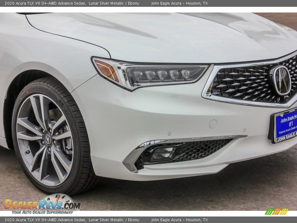 2020 Acura TLX V6 SH-AWD Advance Sedan Lunar Silver Metallic / Ebony Photo #11