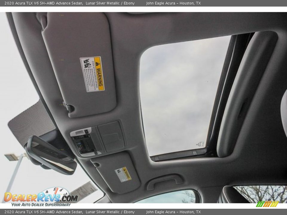 2020 Acura TLX V6 SH-AWD Advance Sedan Lunar Silver Metallic / Ebony Photo #14