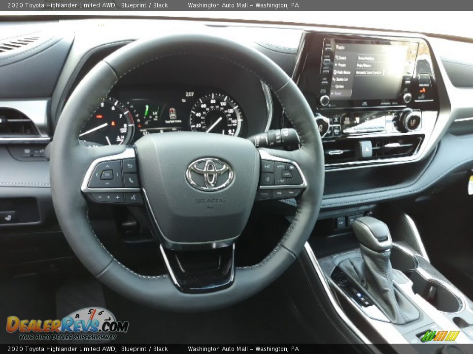 2020 Toyota Highlander Limited AWD Blueprint / Black Photo #3