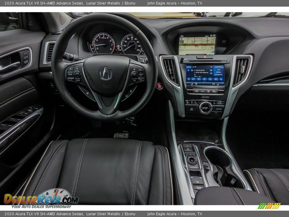 2020 Acura TLX V6 SH-AWD Advance Sedan Lunar Silver Metallic / Ebony Photo #26
