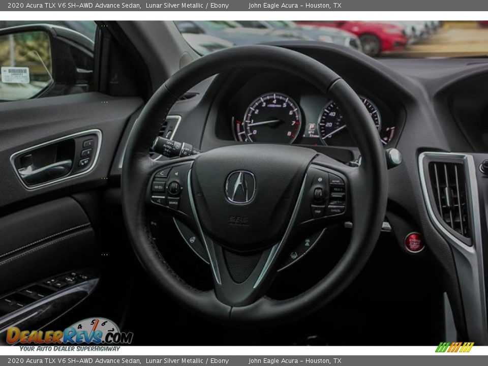 2020 Acura TLX V6 SH-AWD Advance Sedan Lunar Silver Metallic / Ebony Photo #27