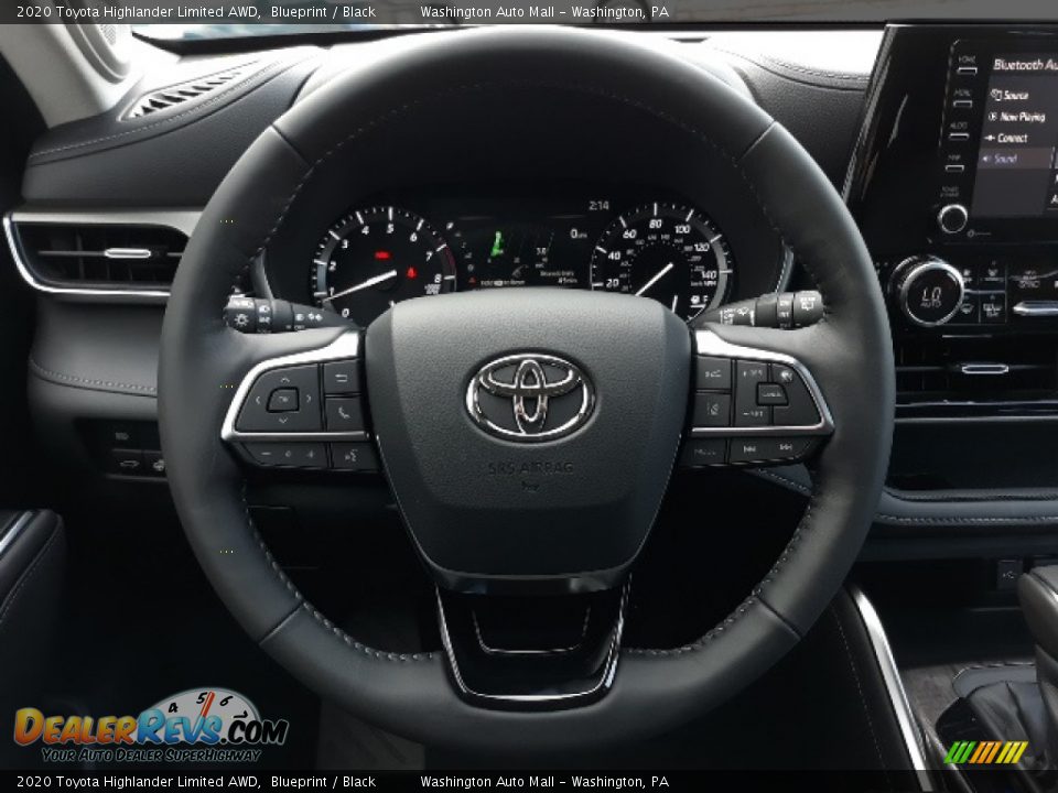 2020 Toyota Highlander Limited AWD Blueprint / Black Photo #25