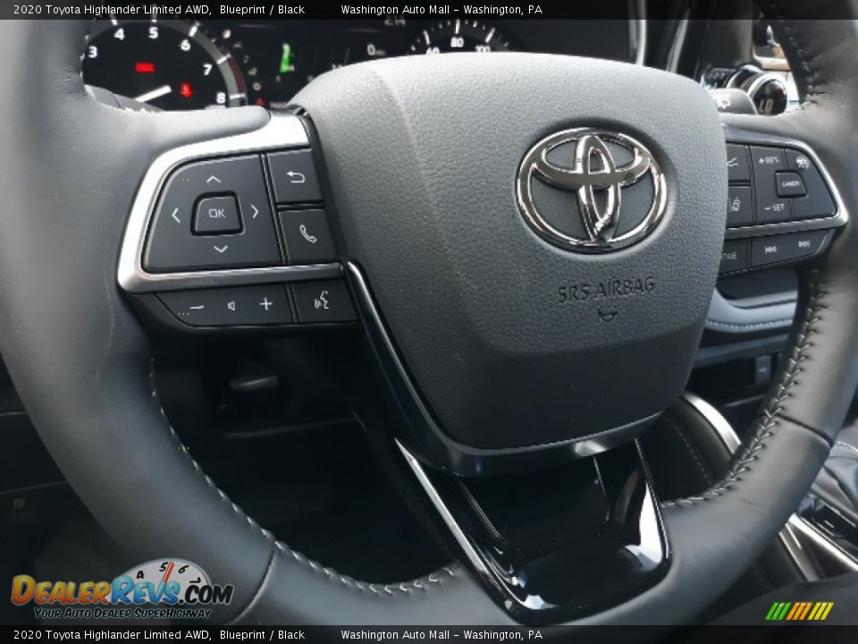 2020 Toyota Highlander Limited AWD Blueprint / Black Photo #26