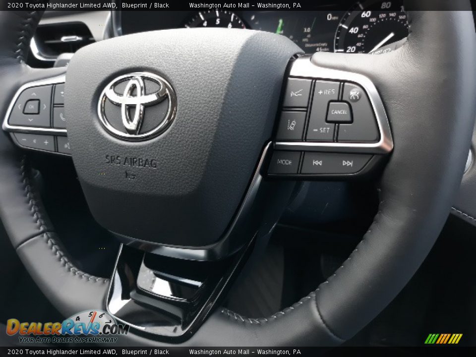 2020 Toyota Highlander Limited AWD Blueprint / Black Photo #27