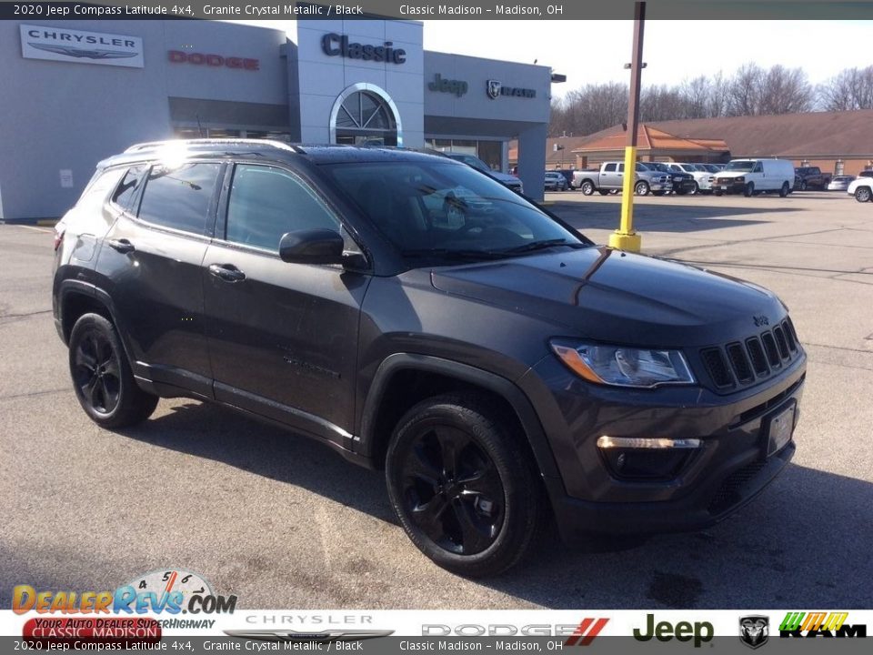 2020 Jeep Compass Latitude 4x4 Granite Crystal Metallic / Black Photo #1