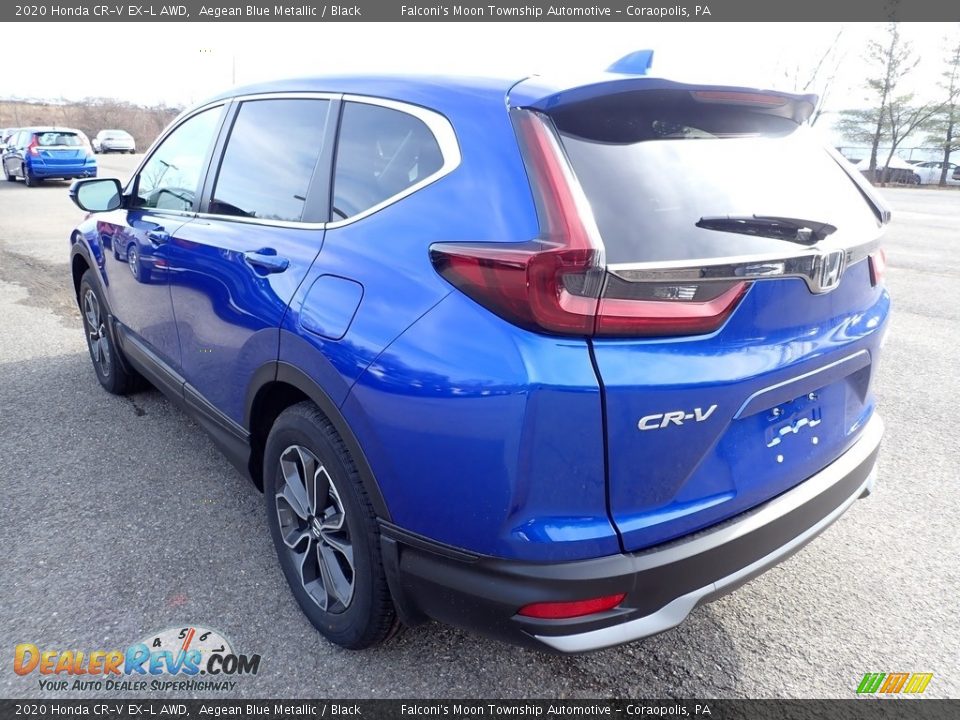 2020 Honda CR-V EX-L AWD Aegean Blue Metallic / Black Photo #2