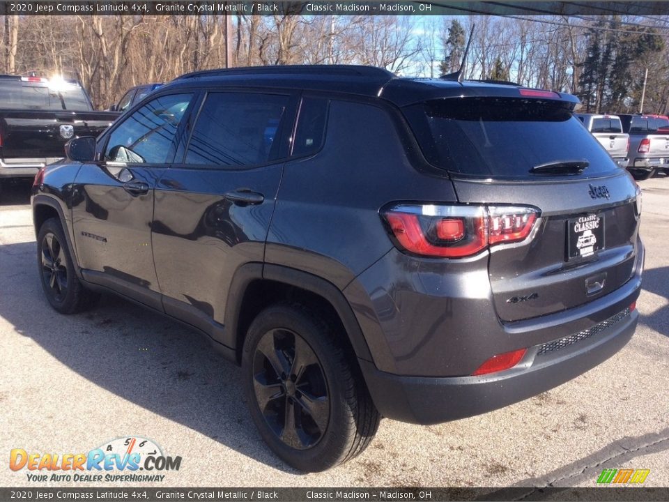 2020 Jeep Compass Latitude 4x4 Granite Crystal Metallic / Black Photo #7