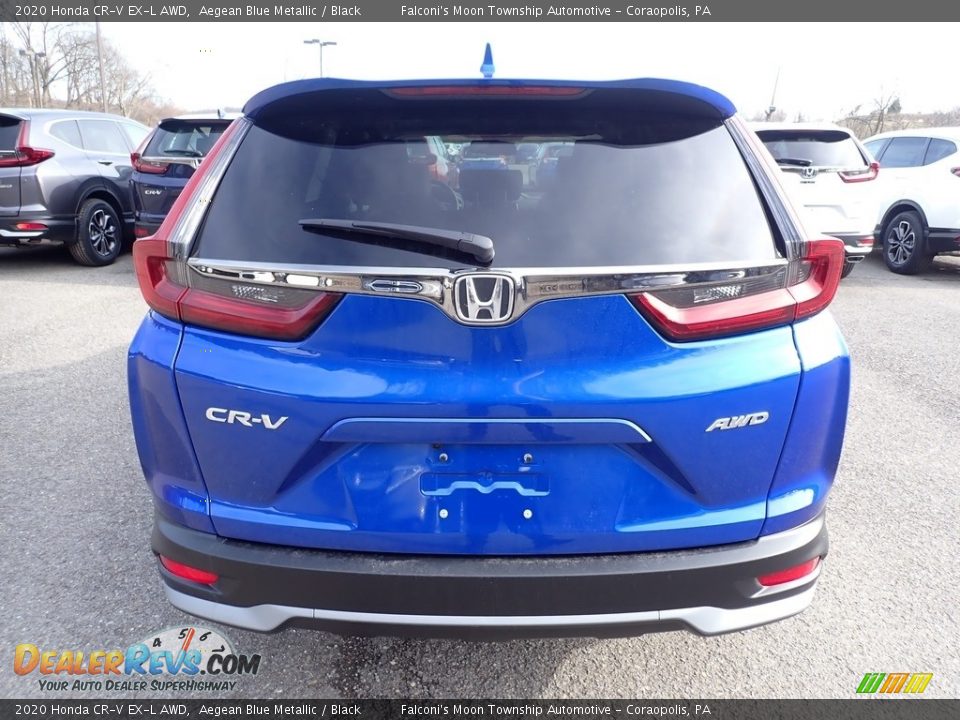 2020 Honda CR-V EX-L AWD Aegean Blue Metallic / Black Photo #3