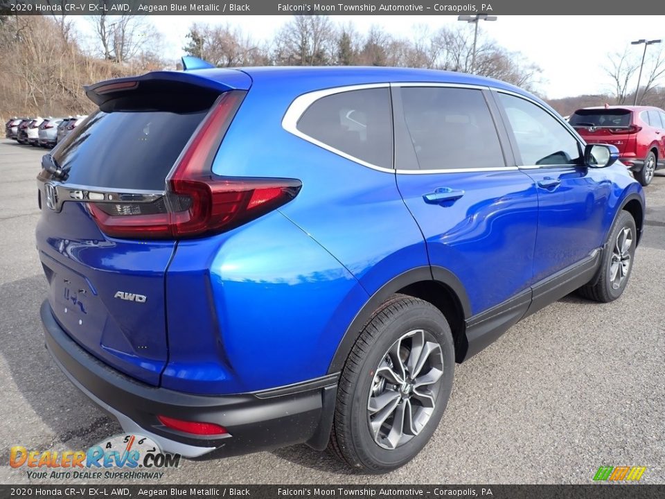 2020 Honda CR-V EX-L AWD Aegean Blue Metallic / Black Photo #4