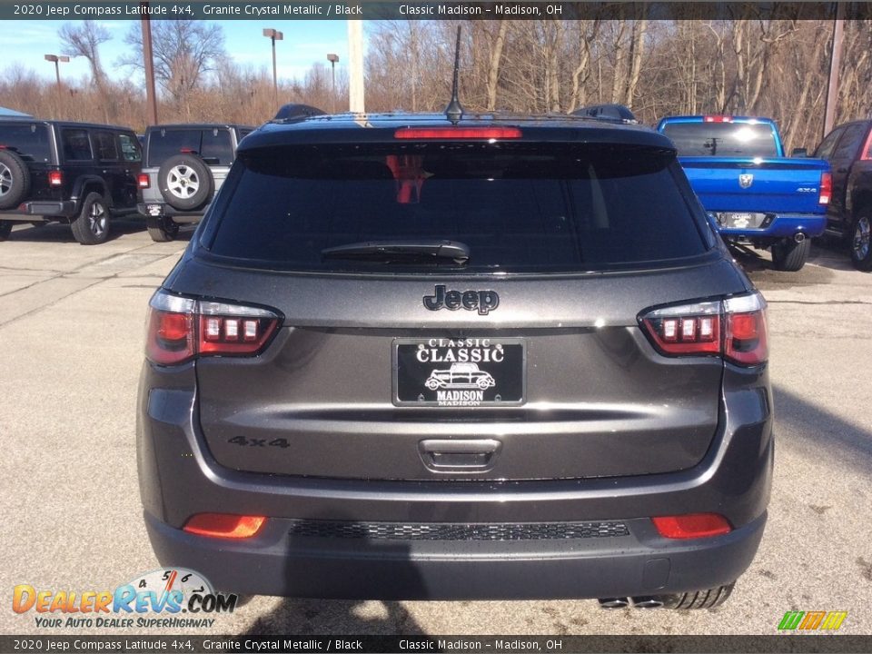 2020 Jeep Compass Latitude 4x4 Granite Crystal Metallic / Black Photo #8
