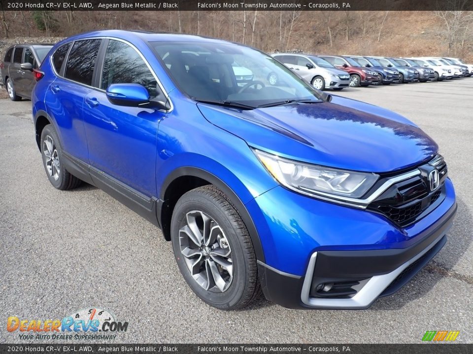 2020 Honda CR-V EX-L AWD Aegean Blue Metallic / Black Photo #5