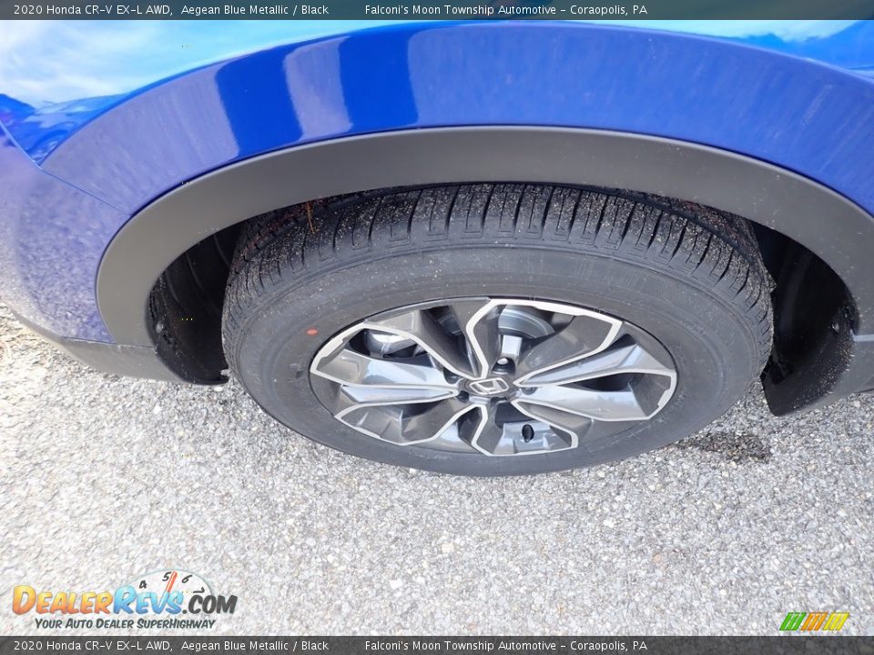 2020 Honda CR-V EX-L AWD Aegean Blue Metallic / Black Photo #7