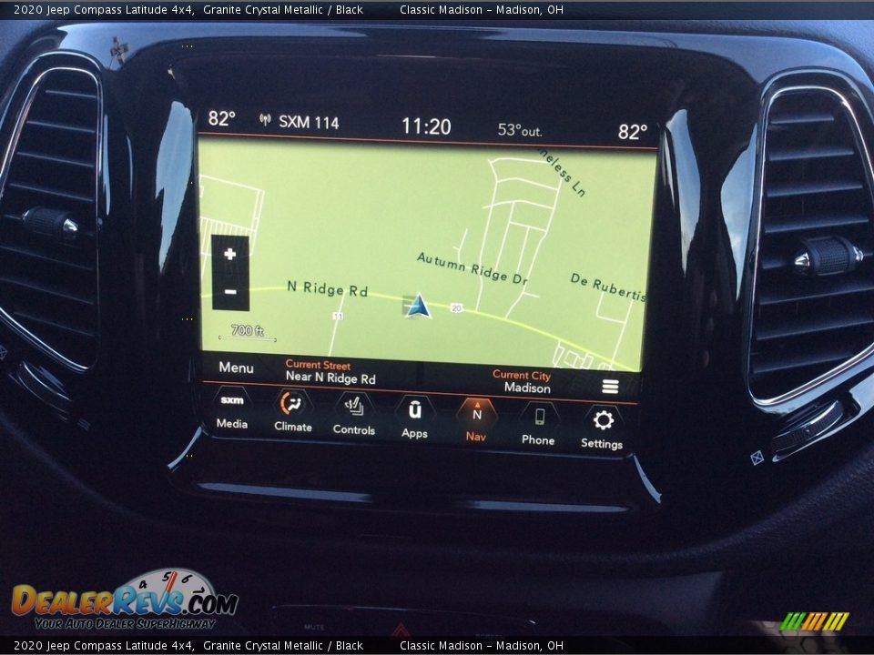 2020 Jeep Compass Latitude 4x4 Granite Crystal Metallic / Black Photo #15