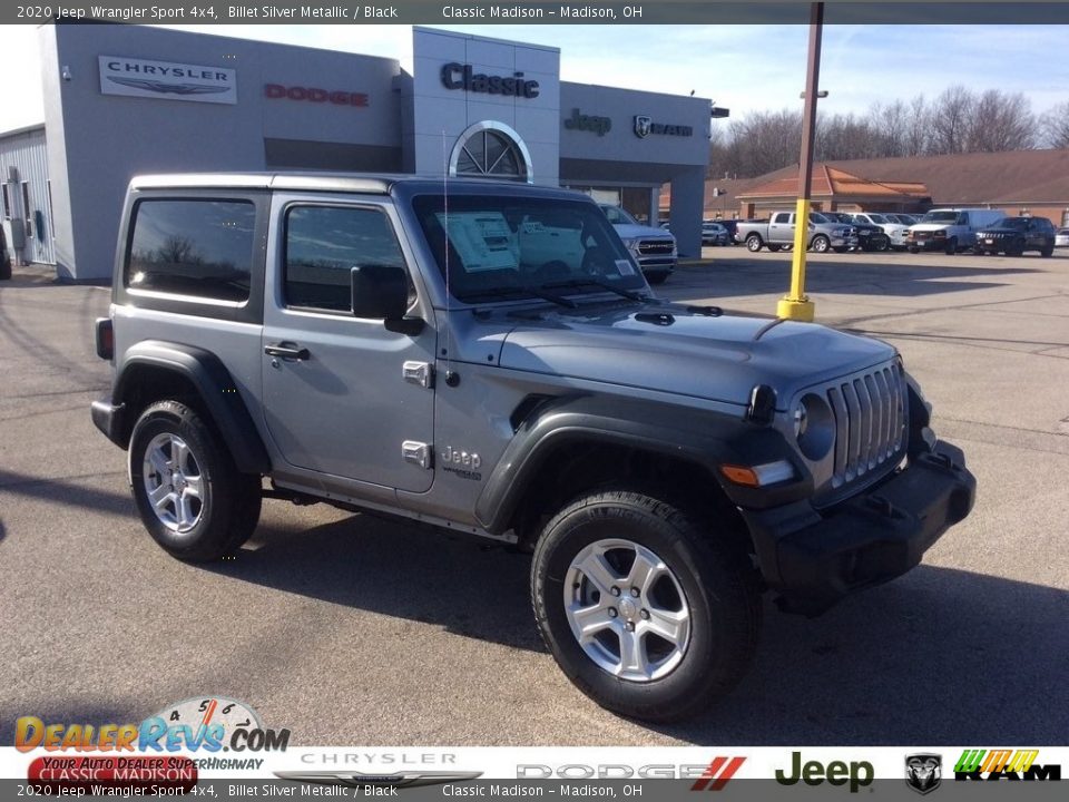 2020 Jeep Wrangler Sport 4x4 Billet Silver Metallic / Black Photo #1