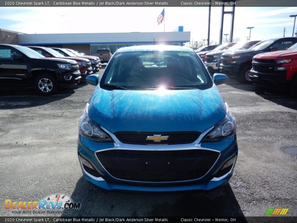 2020 Chevrolet Spark LT Caribbean Blue Metallic / Jet Black/Dark Anderson Silver Metallic Photo #2