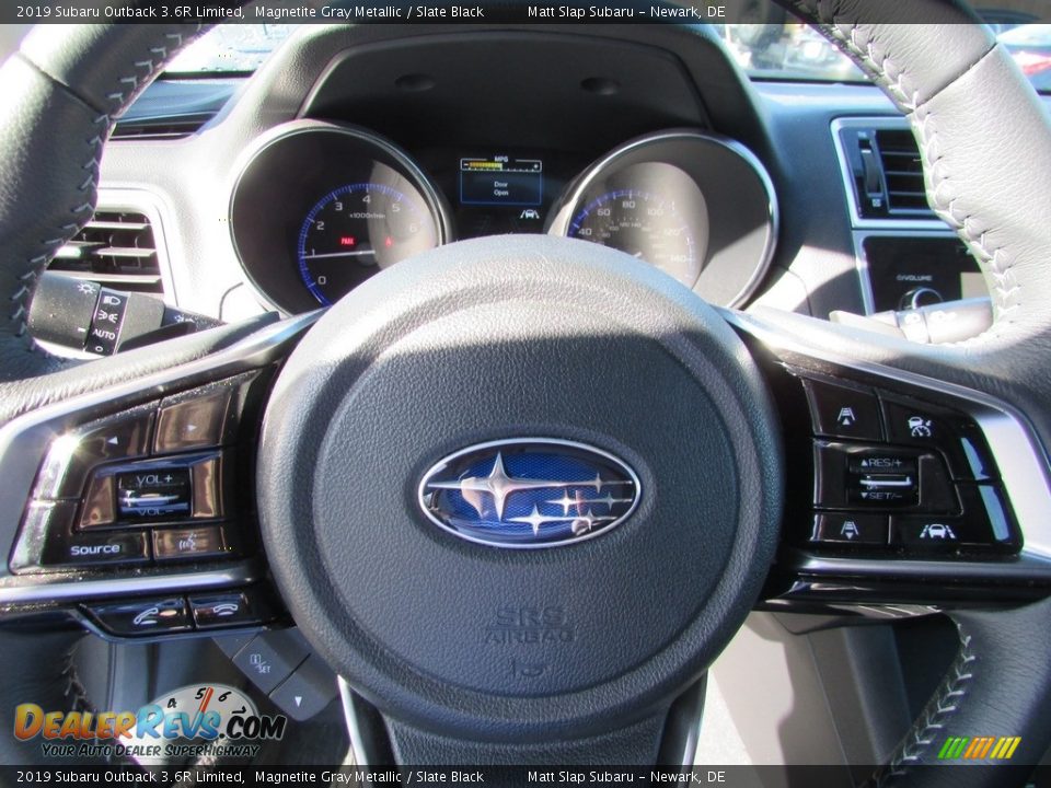 2019 Subaru Outback 3.6R Limited Magnetite Gray Metallic / Slate Black Photo #29