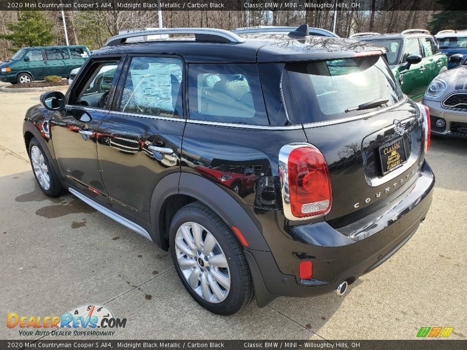 2020 Mini Countryman Cooper S All4 Midnight Black Metallic / Carbon Black Photo #3