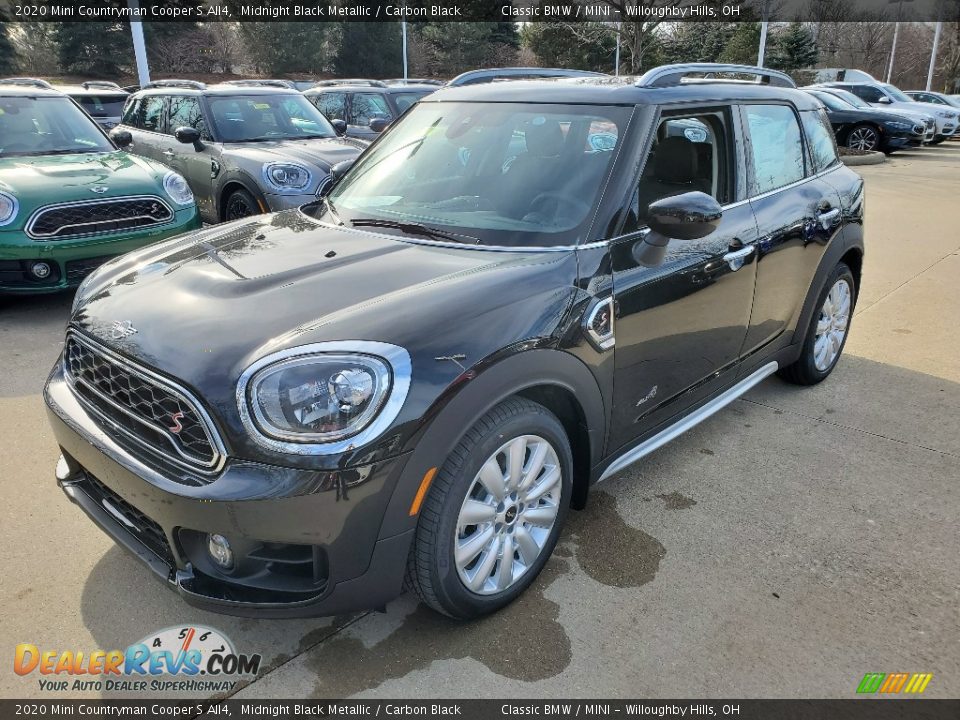 2020 Mini Countryman Cooper S All4 Midnight Black Metallic / Carbon Black Photo #4