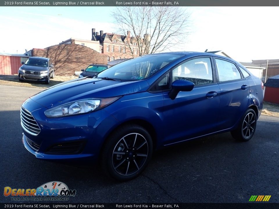 2019 Ford Fiesta SE Sedan Lightning Blue / Charcoal Black Photo #7