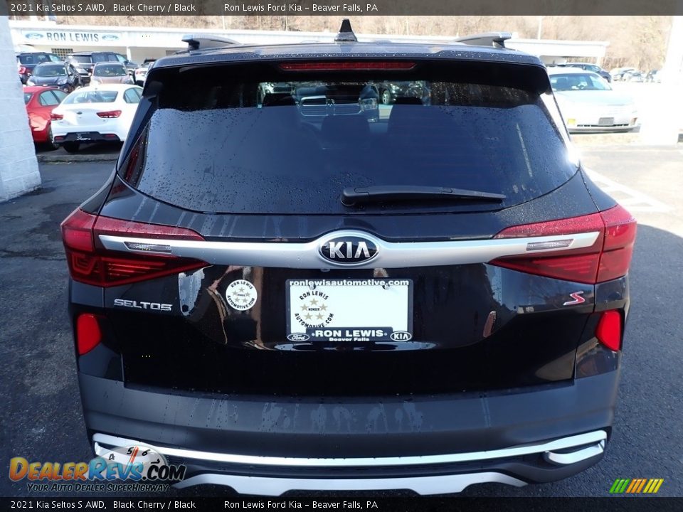 2021 Kia Seltos S AWD Black Cherry / Black Photo #3