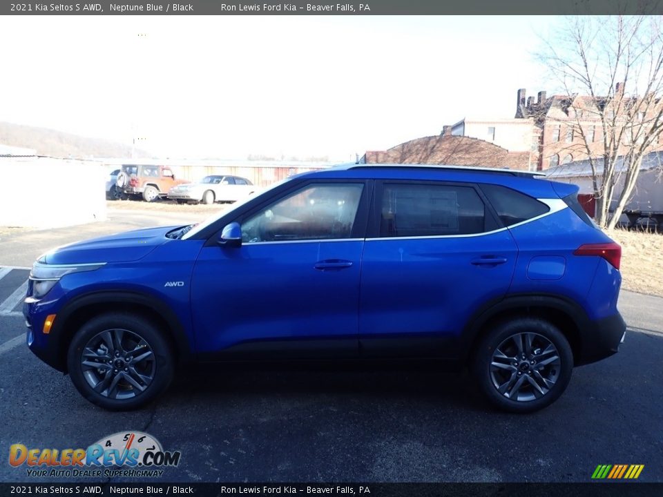 2021 Kia Seltos S AWD Neptune Blue / Black Photo #6