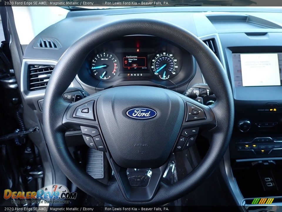 2020 Ford Edge SE AWD Magnetic Metallic / Ebony Photo #17