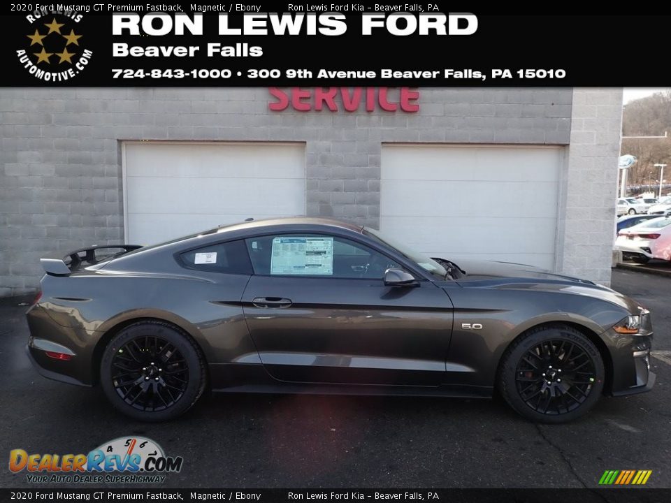2020 Ford Mustang GT Premium Fastback Magnetic / Ebony Photo #1