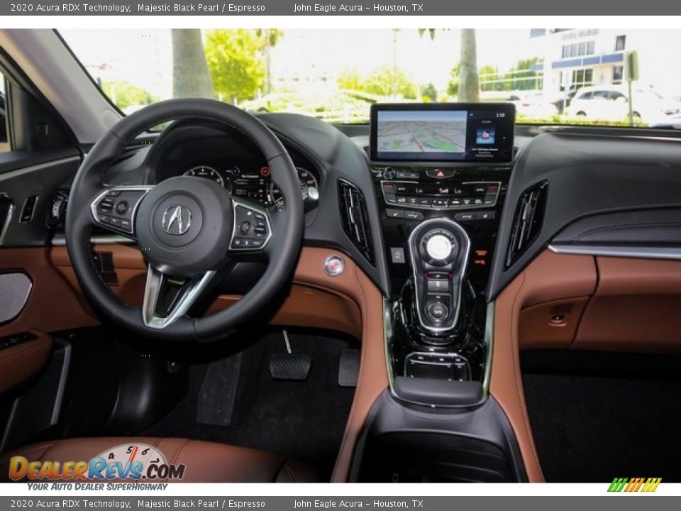 2020 Acura RDX Technology Majestic Black Pearl / Espresso Photo #25