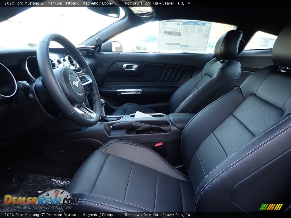 Front Seat of 2020 Ford Mustang GT Premium Fastback Photo #13