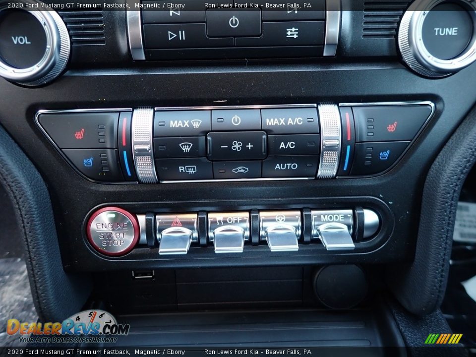 Controls of 2020 Ford Mustang GT Premium Fastback Photo #20