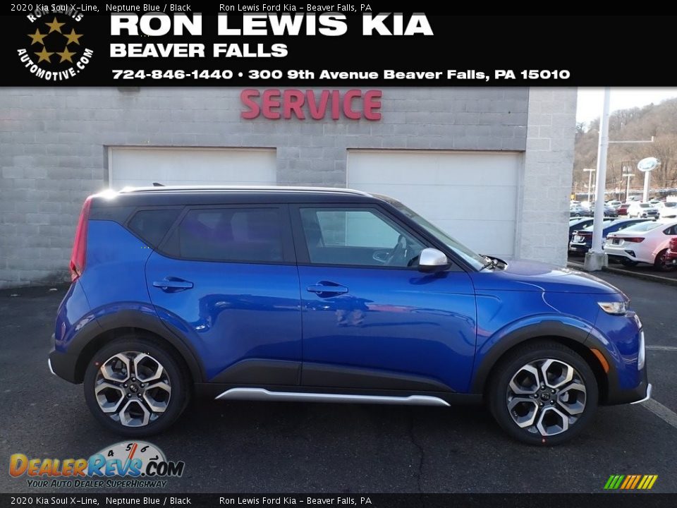 2020 Kia Soul X-Line Neptune Blue / Black Photo #1