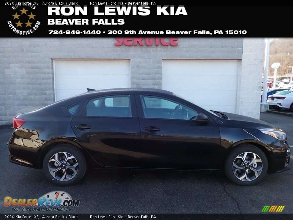 2020 Kia Forte LXS Aurora Black / Black Photo #1