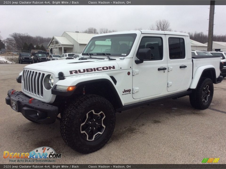 2020 Jeep Gladiator Rubicon 4x4 Bright White / Black Photo #5