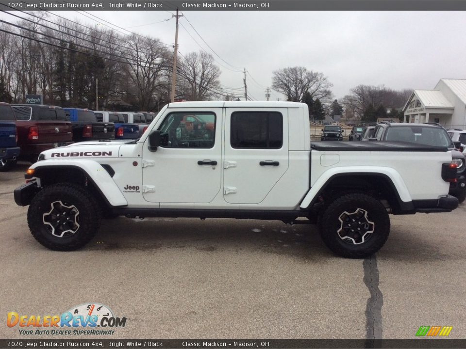 2020 Jeep Gladiator Rubicon 4x4 Bright White / Black Photo #6