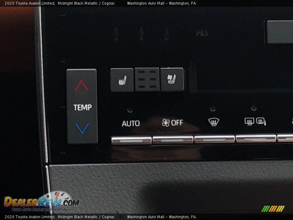 2020 Toyota Avalon Limited Midnight Black Metallic / Cognac Photo #13