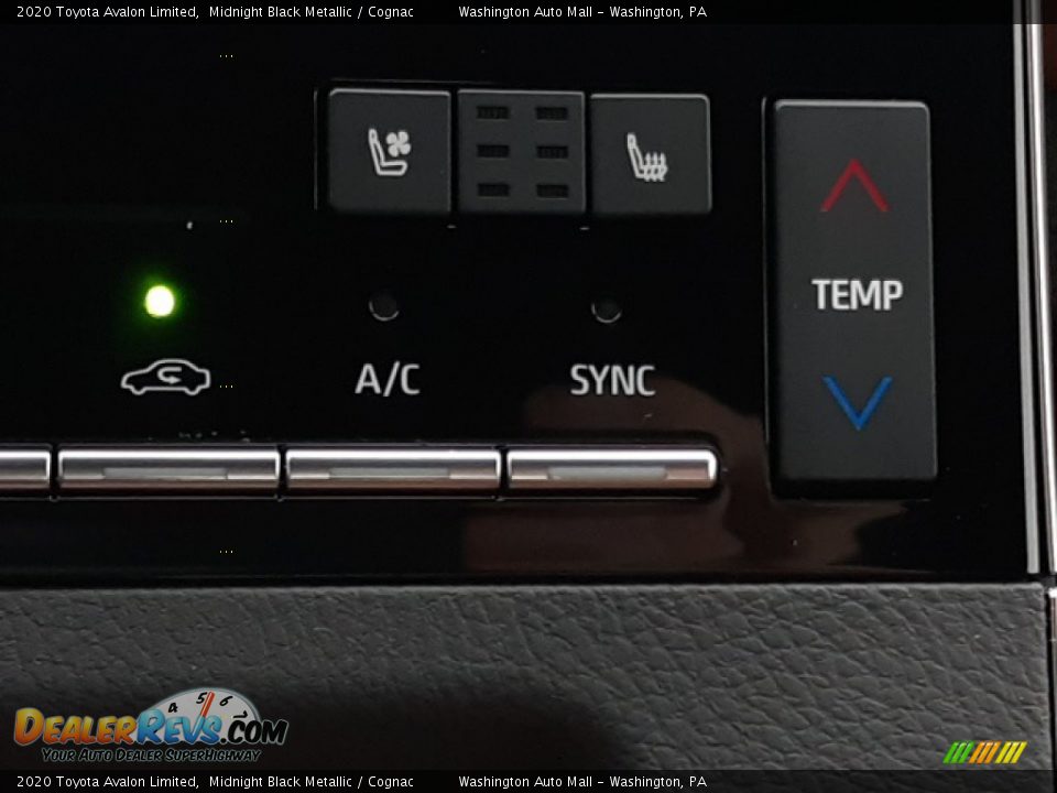 2020 Toyota Avalon Limited Midnight Black Metallic / Cognac Photo #14
