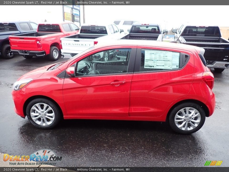 2020 Chevrolet Spark LT Red Hot / Jet Black Photo #7