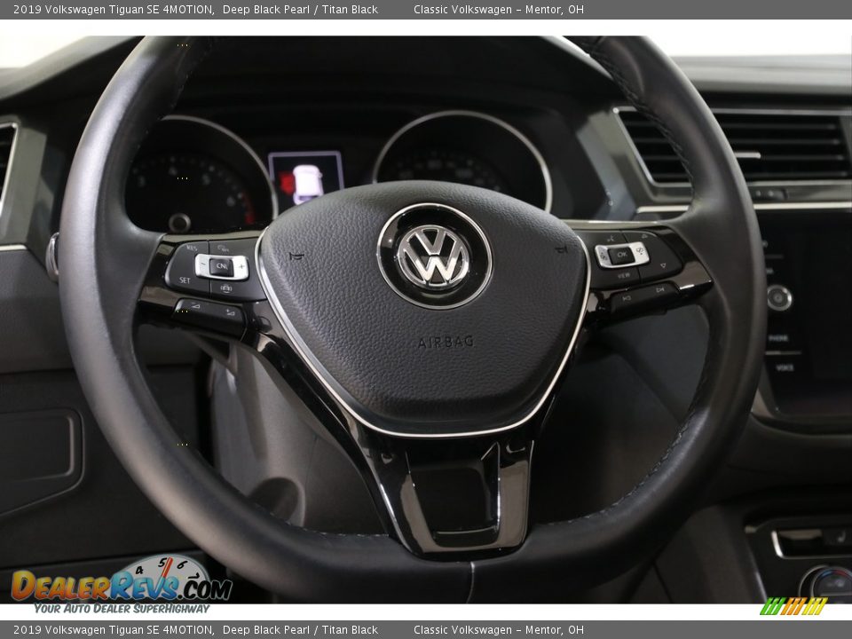 2019 Volkswagen Tiguan SE 4MOTION Deep Black Pearl / Titan Black Photo #7