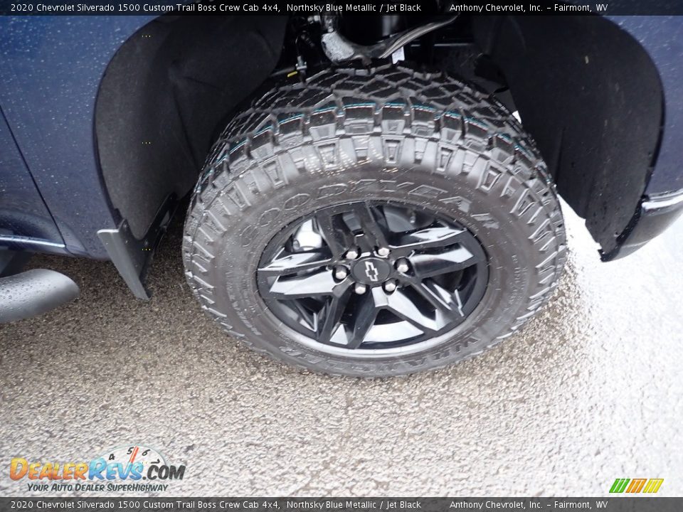 2020 Chevrolet Silverado 1500 Custom Trail Boss Crew Cab 4x4 Northsky Blue Metallic / Jet Black Photo #2