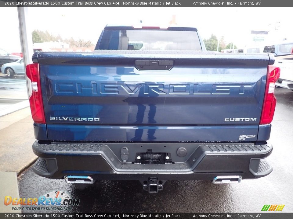 2020 Chevrolet Silverado 1500 Custom Trail Boss Crew Cab 4x4 Northsky Blue Metallic / Jet Black Photo #4