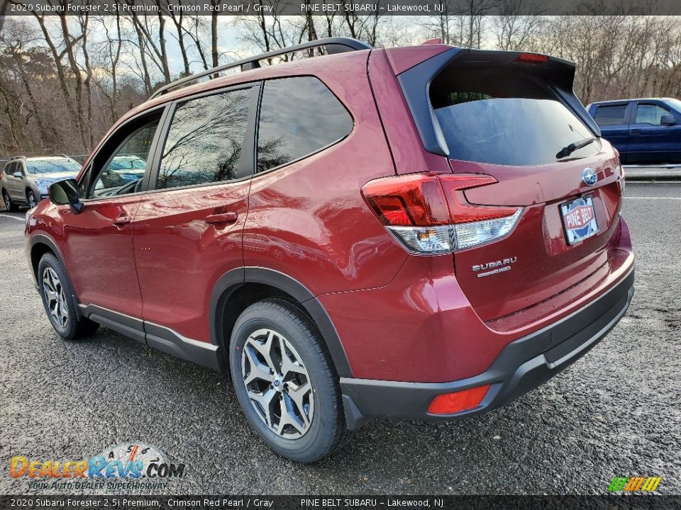 2020 Subaru Forester 2.5i Premium Crimson Red Pearl / Gray Photo #4